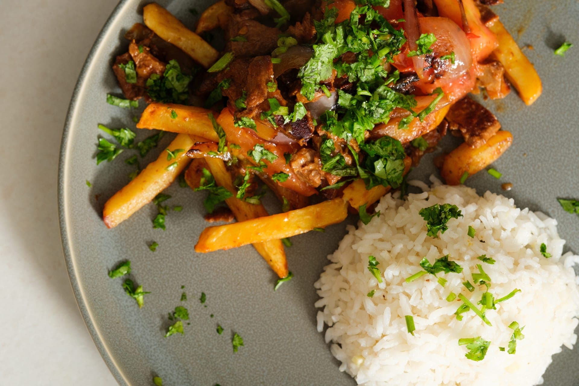 Vegan Lomo Saltado